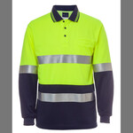 JB's Hi Vis Long Sleeve (D+N) Traditional Polo