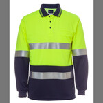 JB's Hi Vis Long Sleeve (D+N) Traditional Polo