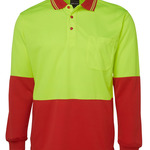 JB's Hi Vis L/S Trad Polo